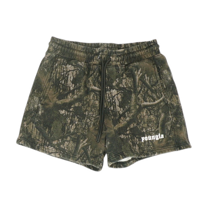 Charcoal Camo Active Shorts