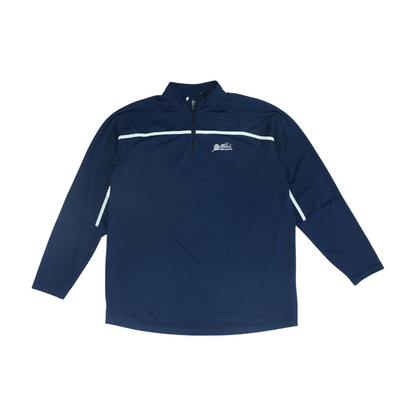 Navy Solid 1/4 Zip Pullover