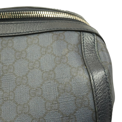 Navy Blue GG Supreme Large Duffle Bag