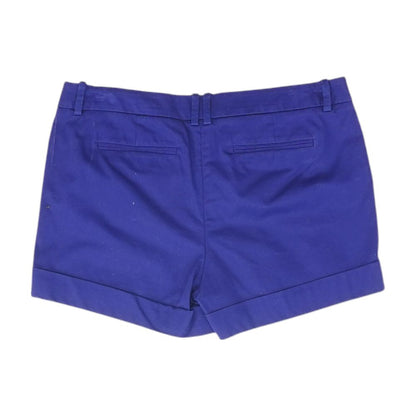 Blue Solid Chino Shorts