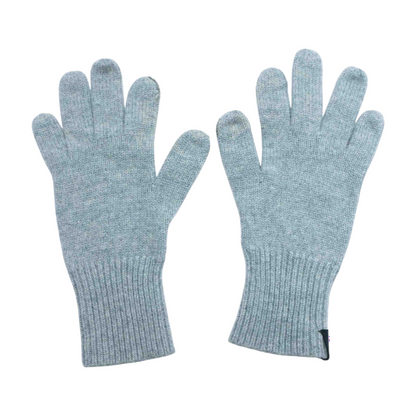 Gray Knit Gloves