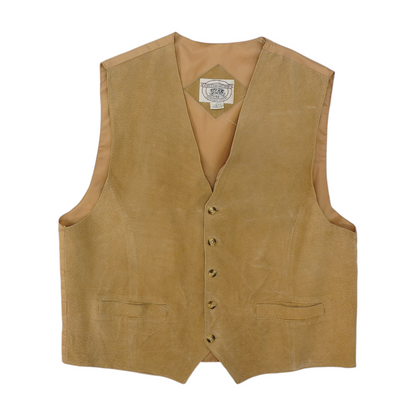 Vintage Brown Solid Vest