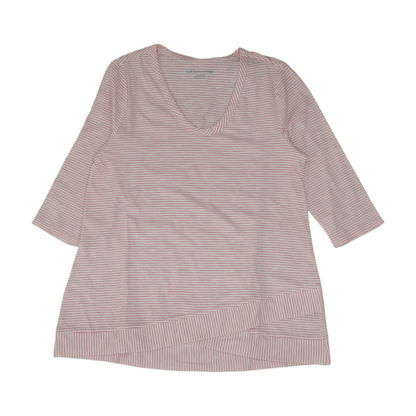 Pink Petite Striped Blouse