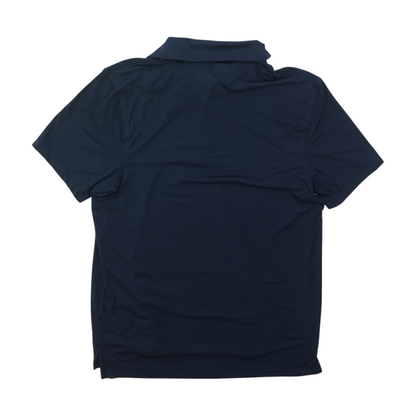 Navy Solid Short Sleeve Polo