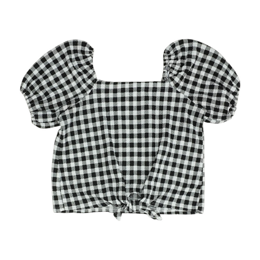 Black Check Blouse