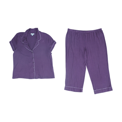 Purple Solid Pajama Set