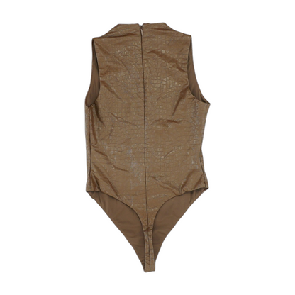 Brown Bodysuit Blouse