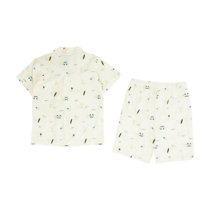 Yellow Graphic Short Set