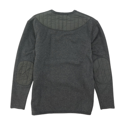 Gray Solid Sweatshirt Pullover