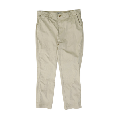 Beige Straight Pants