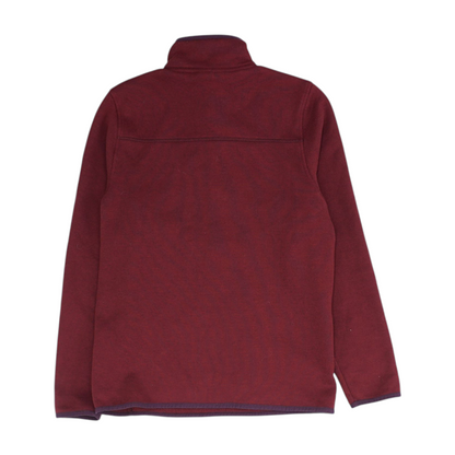 Red Solid 1/4 Zip Pullover