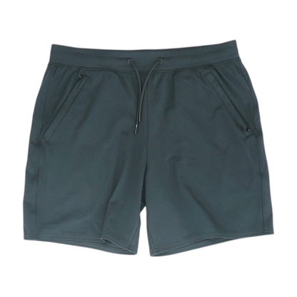 Black Solid Active Shorts