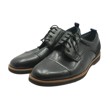 Black Leather Derby/oxford Dress Shoes