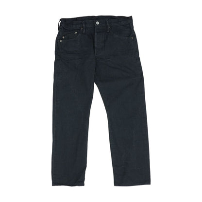 Black High Rise Straight Leg Jeans