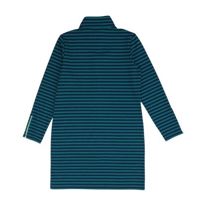 Navy Striped Mini Dress