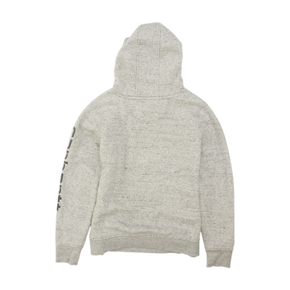 Gray Solid Hoodie Pullover