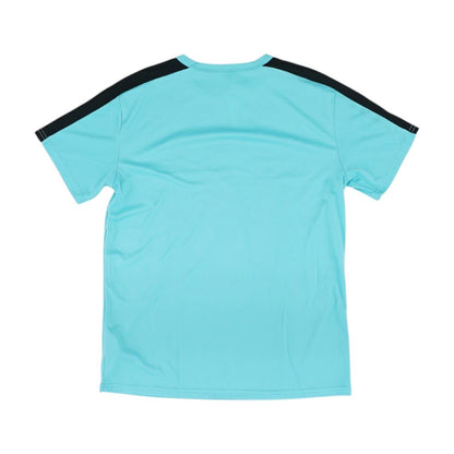 Blue Color Block Crewneck T-Shirt