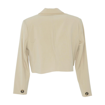 Tan Solid Blazer