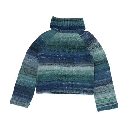 Blue Striped Pullover Sweater