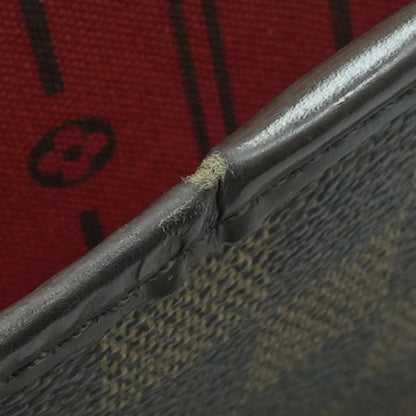 Brown Neverfull GM in Damier Ebene Canvas