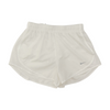White Solid Active Shorts