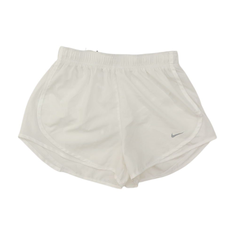 White Solid Active Shorts