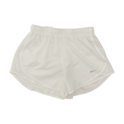 White Solid Active Shorts