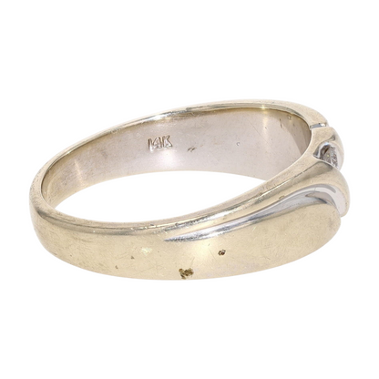 1/10 ctw 14K White Gold Diamond Band Ring