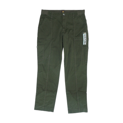 Green Straight Pants