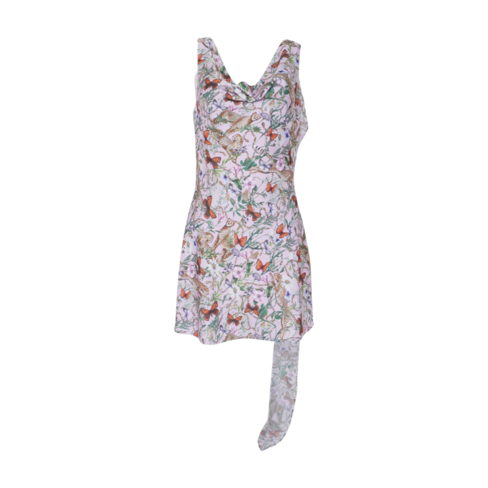 Avec Les Filles Pink Floral Mini Dress – Image 1