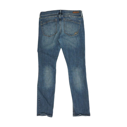 Blue Mid Rise Skinny Leg Jeans