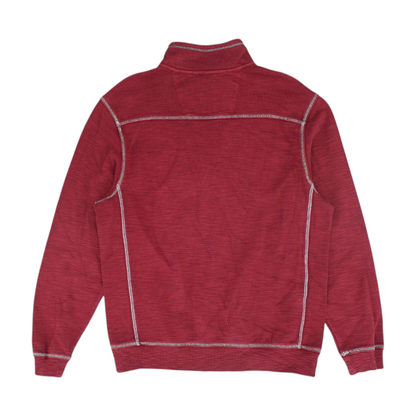 Maroon Solid 1/4 Zip Pullover