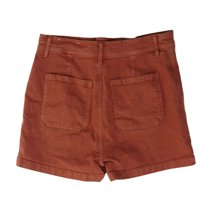 Rust Solid Chino Shorts