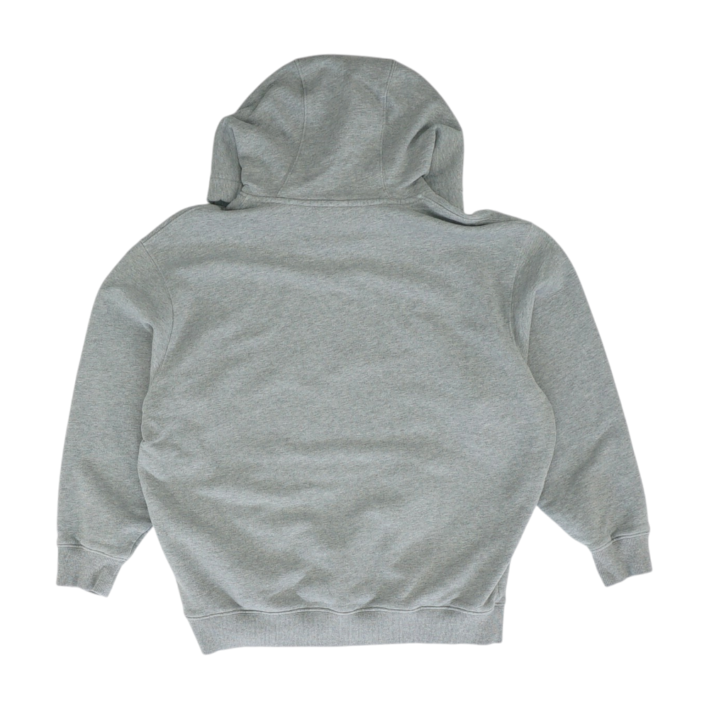 Gray Solid Hoodie Pullover