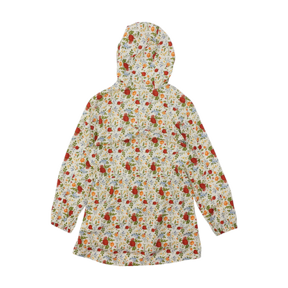 Ivory Floral Rain Jacket