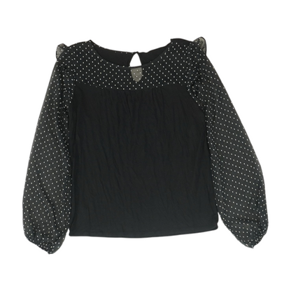 Black Polka Dot Blouse