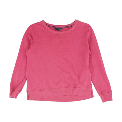 Magenta Solid Sweatshirt Pullover