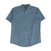 Blue Plaid Short Sleeve Button Down
