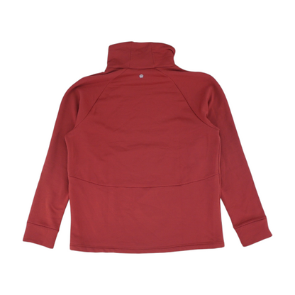 Red Solid Sweatshirt Pullover