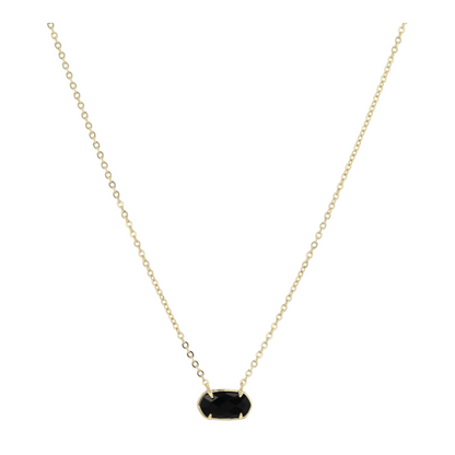 Sterling Silver Onyx Pendant Necklace