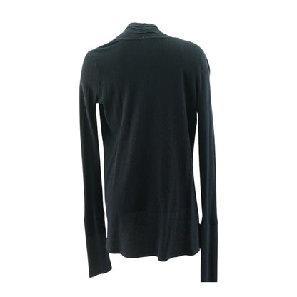 Black Solid Cardigan Sweater