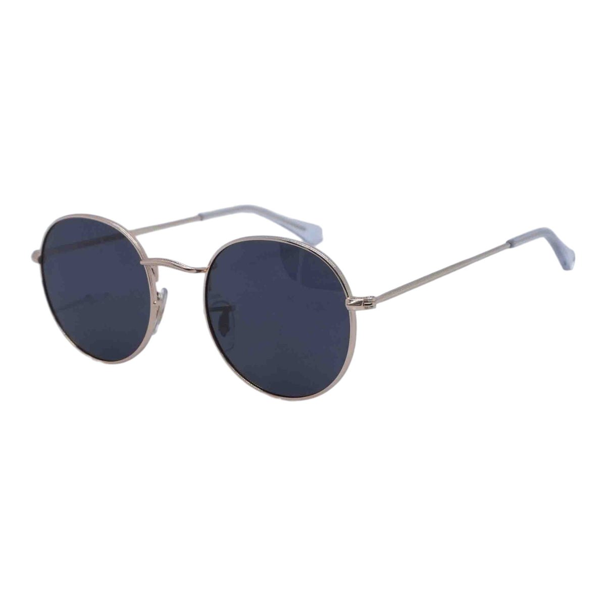 Gold Ret090 Round Sunglasses