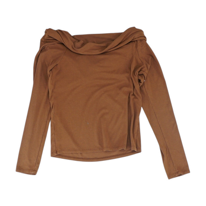 Brown Cropped Blouse