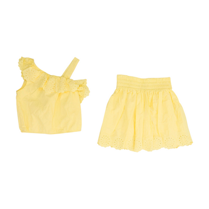 Yellow Sleeveless Set