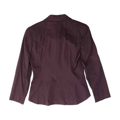 Purple Solid Blazer