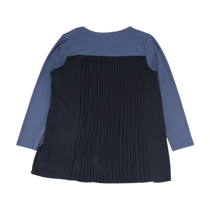 Gray Color Block Blouse