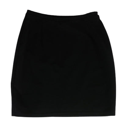 Vintage Black Solid Mini Skirt