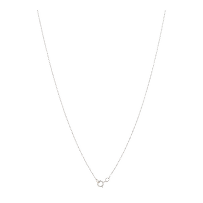 1/2 ctw 10K White Gold Sapphire Pendant Necklace – Image 2