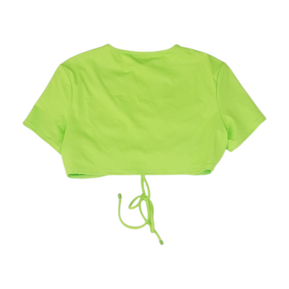 Neon Green Cropped Blouse