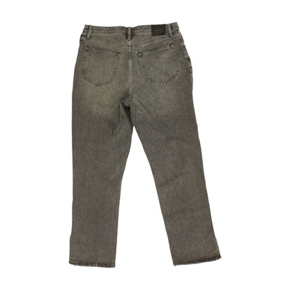 Black High Rise Straight Leg Jeans